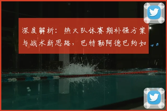深度解析：热火队休赛期补强方案与战术新思路，巴特勒阿德巴约如何带队冲击总冠军